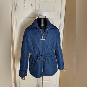 VTG 80s 90s Mighty Mac Made in USA Outdoor Jacket Puffer Full Zip Blue 44